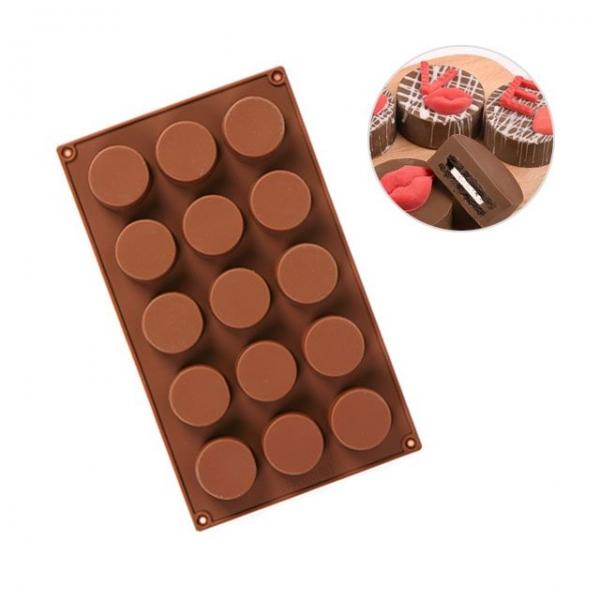 낮은 미니 원형 실리콘몰드 도루떼틀 15구