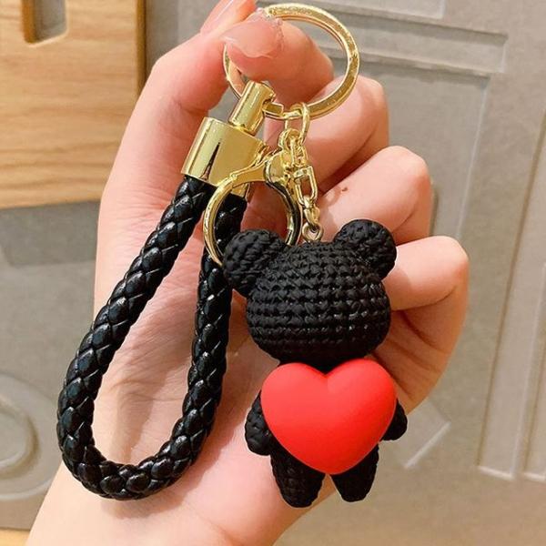 귀여운 가방 백팩 자동차 차키 열쇠 고리 키링 블랙