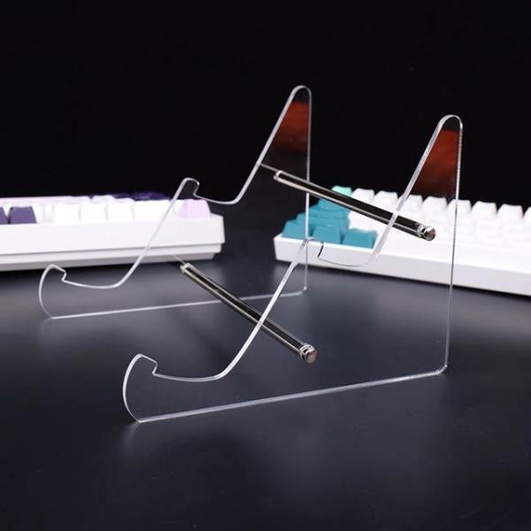 아크릴 키보드 거치대 선반 진열대 트레이 투명 2단