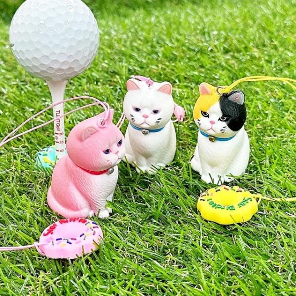 심통난고양이 도넛링 골프티걸이 골프티꽂이