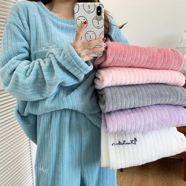 골지 수면 잠옷 세트 수면잠옷세트 수면바지 홈웨어