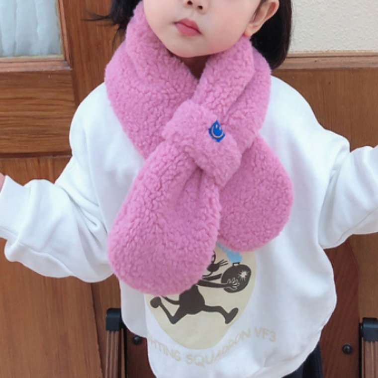 단색 아동 머플러 양털 겨울 방한 목도리 겨울 용품 패션 목도리 용 양털