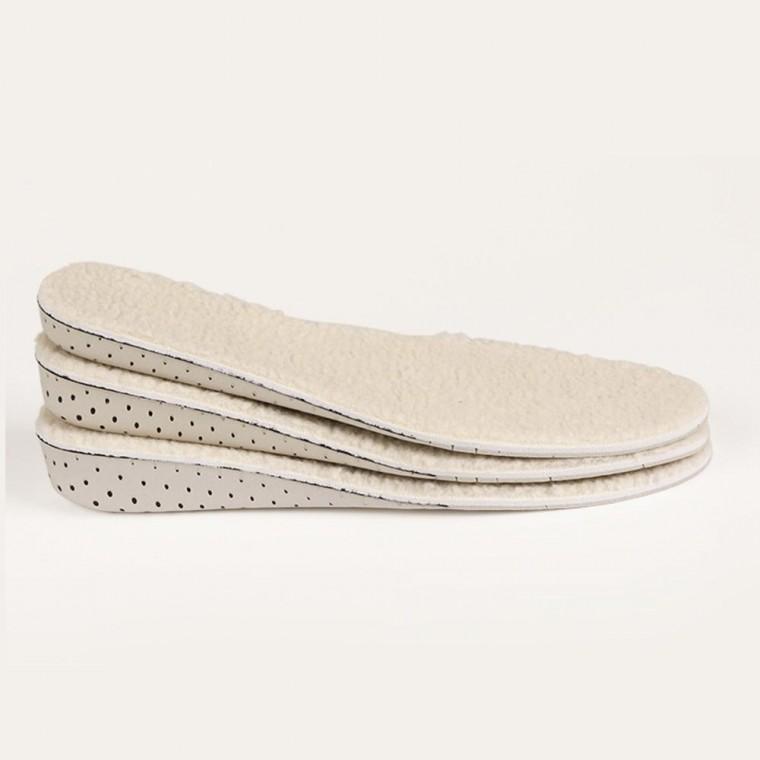 양털 겨울 따뜻한 보온 기능성 키높이 깔창 털 4cm 남성 용품 양털깔창