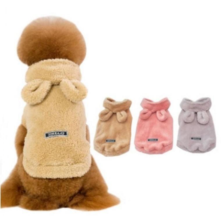 겨울 강아지 후드조끼 애견 극세사 수면옷 겨울 옷 반려동물옷 애완견옷