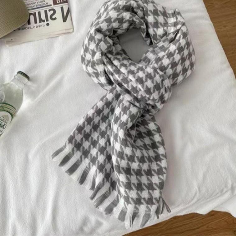 세련된 체크 여성 남성 남성머플러 머플러 학생 예쁜 목도리 겨울