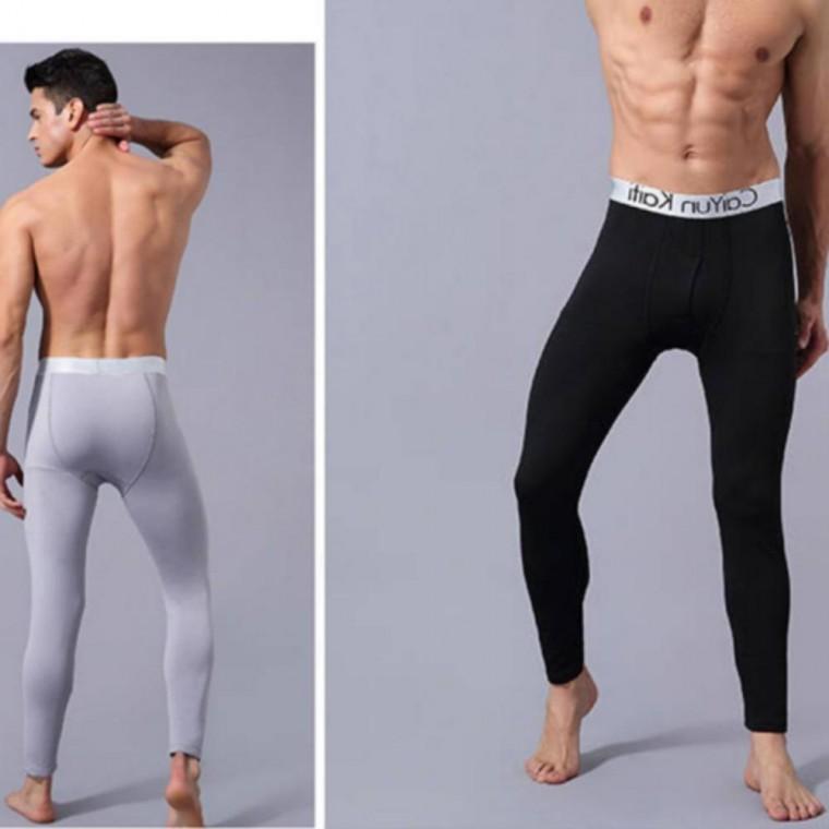 남자 기모 운동 남성 내복 타이즈 색 스판 방한 레깅스 의 겨울내의 밴딩