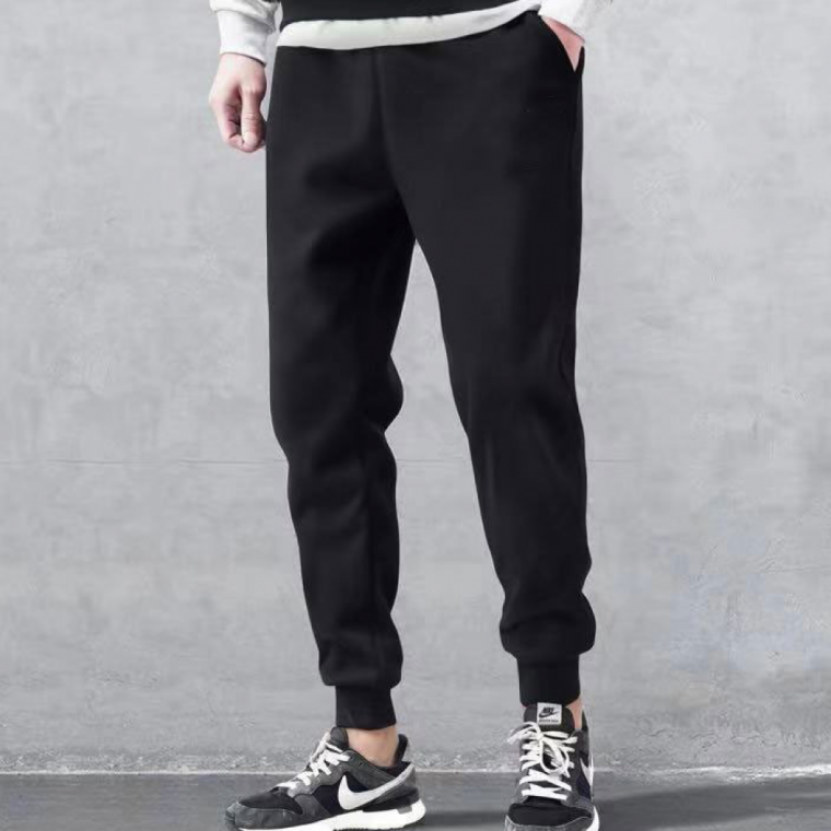 남성 조거 겨울 기모 방한 바지 바지 의류 트레이닝 스판 기모 밍크 남성