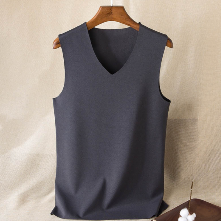 런닝 남성 슬림 보온 브이넥 메리야스 기모 스티치 겨울티셔츠 스티치기모