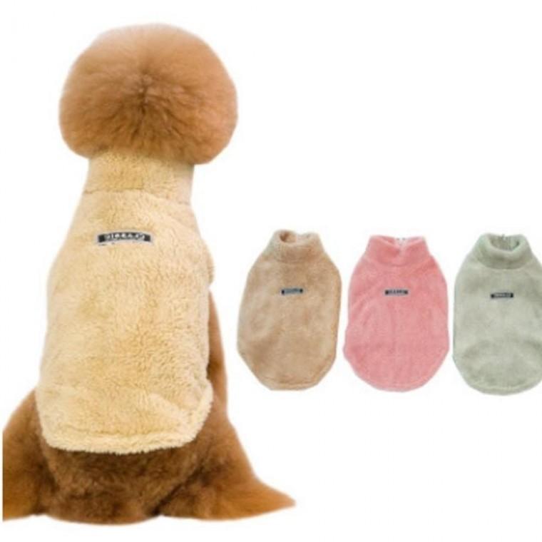겨울 강아지 극세사 수면 애견 조끼 극세사 옷 조끼 옷 옷추천 애견 패션