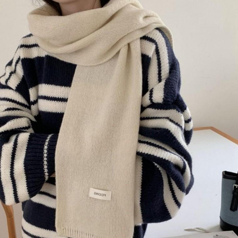 심플 데일리 무지 머플러 머플러 포근한 겨울 목도리 심플 따뜻한 패션잡화