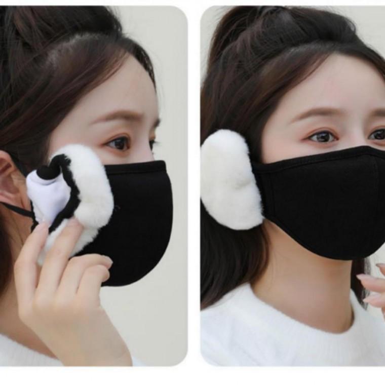 보온 귀마개 방한 기모 마스크 귀덮개 방한 겨울 귀마개 기모 마스크 용품