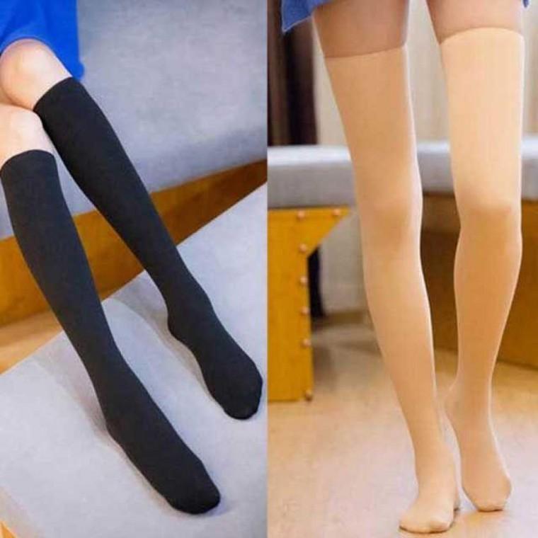 기모 여자 타이즈 코디 겨울 양말 롱삭스 반 양말 기모 스타킹