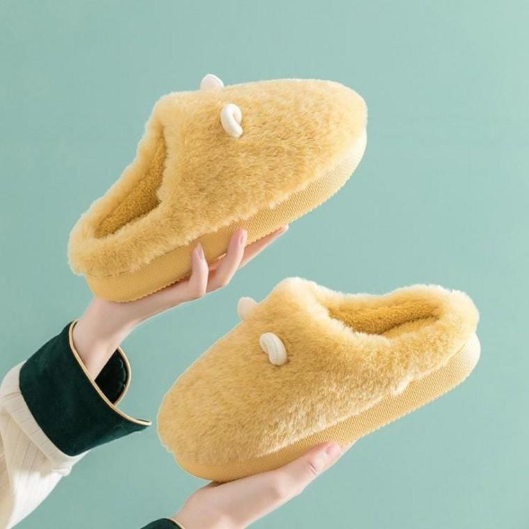 털 키높이 따뜻한 사무실 슬리퍼 겨울 실내화 편안한 슬리퍼 실내화 사무실