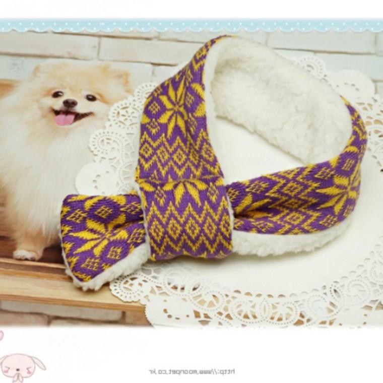 눈꽃 문펫 겨울스카프 목도리 목도리 강아지 X2(랜덤) 스카프 강아지
