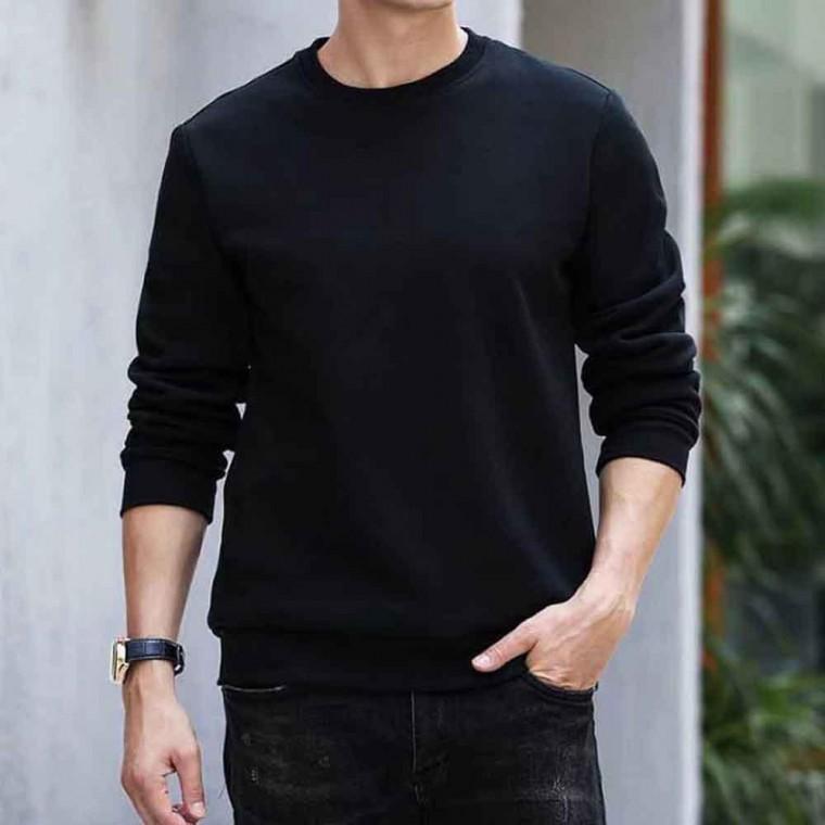 기본 라운드넥 무지티 데일리 베이직 겨울 방한맨투맨 의류 남성긴팔티