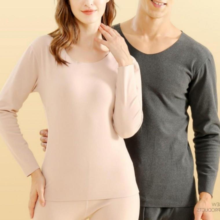 겨울 남녀 편한 발열내복 무봉재 심리스 상하의세트 편한내복 남녀내복