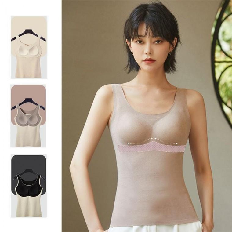 심리스 기모나시 편안한 나시 부드러운속옷 겨울 브라 캡나시 부드럽고