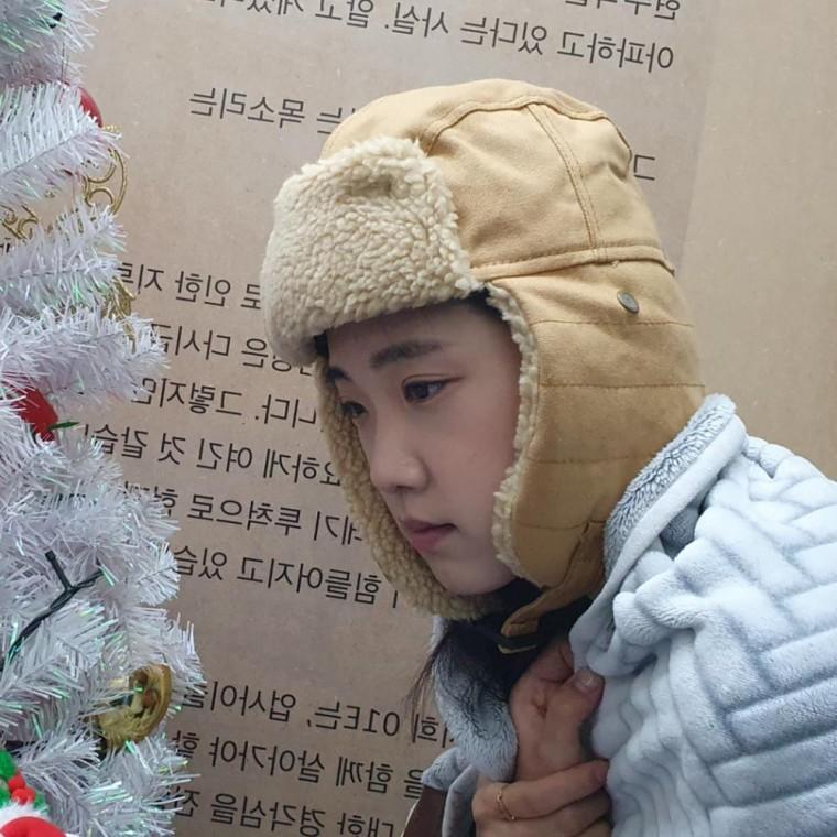 방한모 귀달이 뽀글이 브라운 군밤모자 겨울모자 따뜻한모자 귀달이모자 헤어