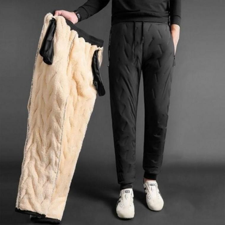 겨울 방한 융털 스타일 방한 팬츠 털 융털 의류 바지 패딩 보온 기모