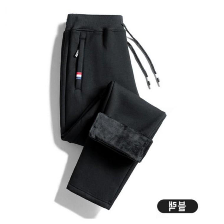 겨울 남성 바지 기모 밴딩 팬츠 트레이닝 홈웨어 트레이닝 일자 남성 의류