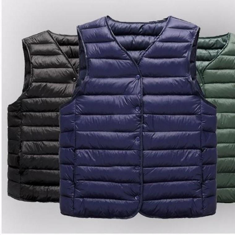 겨울 남자 면 조끼 브이넥 남성 면패딩 패딩 겨울 방한조끼 경량 방한