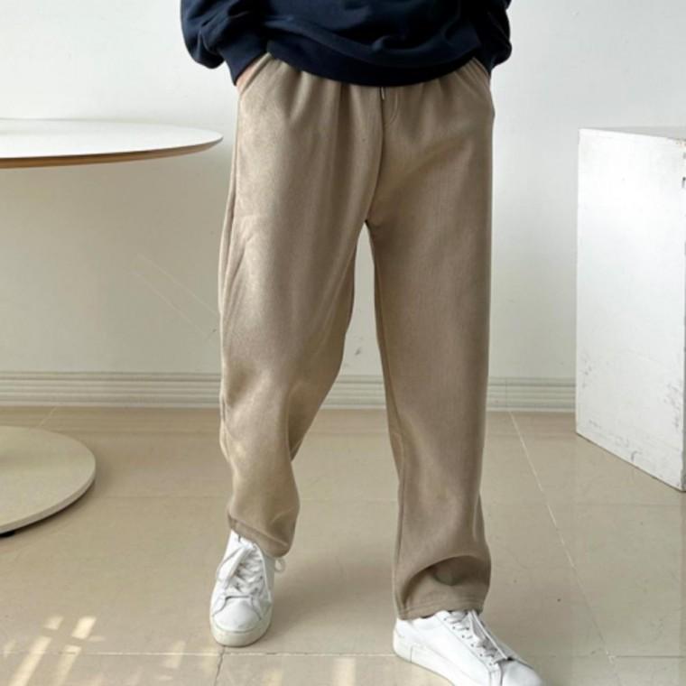 골덴 남성 기모 바지 트레이닝 밴딩 겨울 팬츠 양털 팬츠 일자 골덴 의류