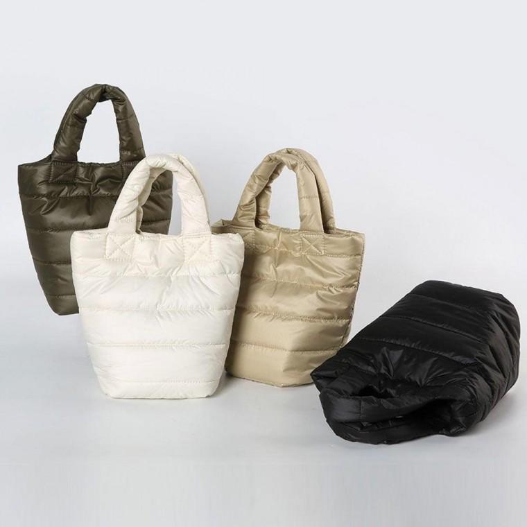 유니크 여성 겨울 예쁜 패딩 가방 토트백 미니 토트백 예쁜 여성 패딩