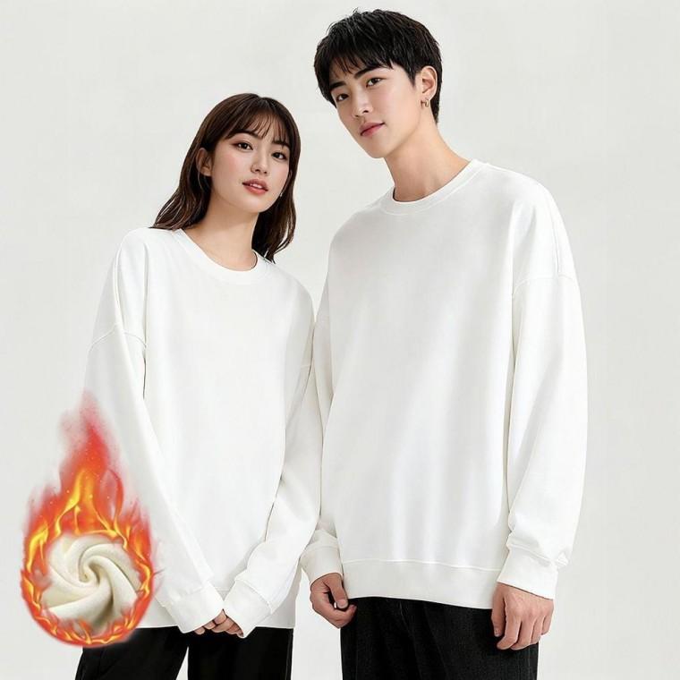 남자 여자 기모맨투맨 티셔츠 빅사이즈 남자티셔츠 긴팔 무지 겨울맨투맨