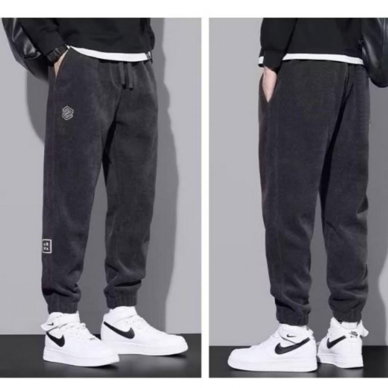 코듀로이 남성 기모 조거 패치 바지 팬츠 자수 겨울 남성 바지 자수 겨울