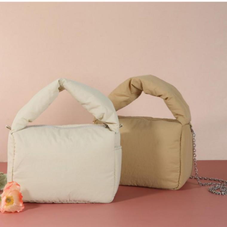 미니 패딩 누빔 여성 크로스백 겨울 토트 캐주얼 겨울 가방 여성 누빔