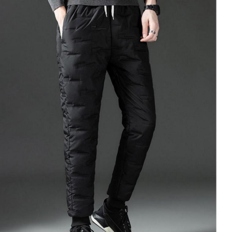 방한 남성 바지 겨울 따뜻한 바지 밴딩 혹한기 패딩 겨울 패딩 밴딩