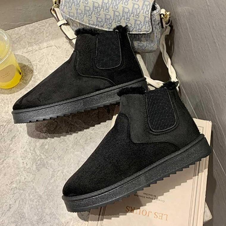 겨울 여성 여행 신발 스타일 숏부츠 스웨이드 데이트 스웨이드 여행 여성