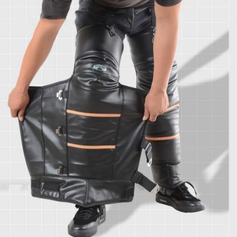 고급 무릎보호대 레그워머 양가죽 털 방한 오토바이 잡화 겨울보호대