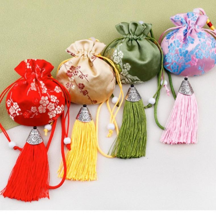 새해 포장 선물 전통 홈패브릭 공예 공예 설 추석 복주머니 미니포장 미니