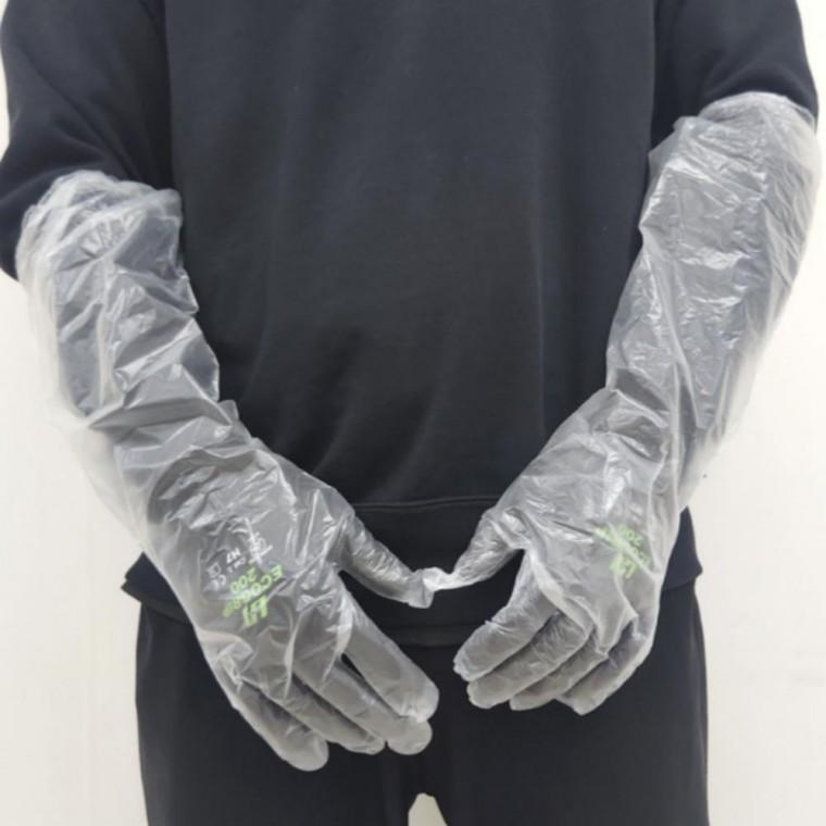 장갑 긴 일회용 10p 위생 팔토시 비닐 위생 일회용장갑 주방 팔토시