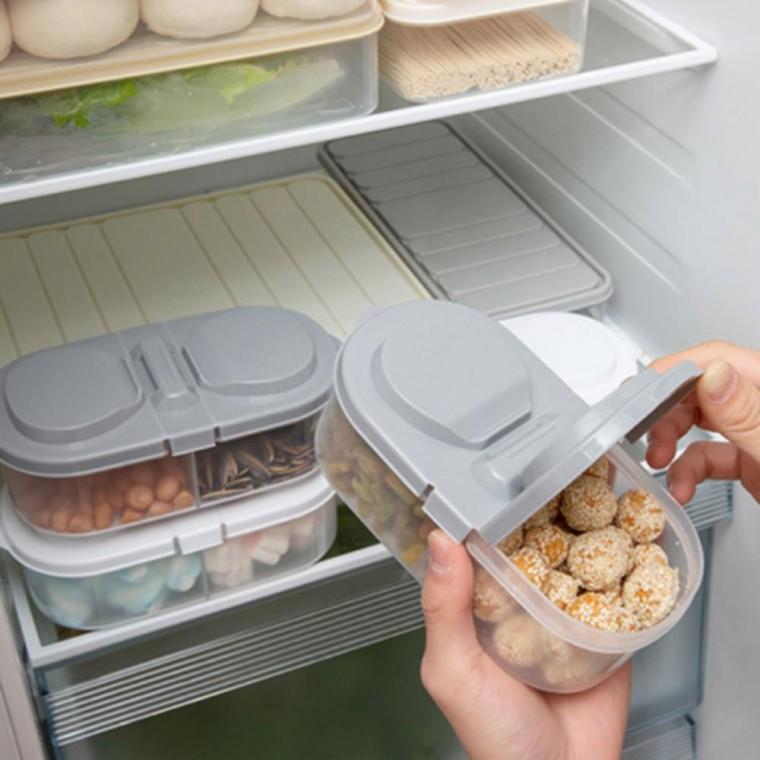 칸칸이 잡곡통 나눔 반찬통 용기 냉장고정리 냉장고정리 밀폐 플라스틱용기