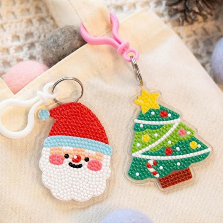 보석십자수 크리스마스 키링 만들기 육아용장난감 보석 만들기 공예키트