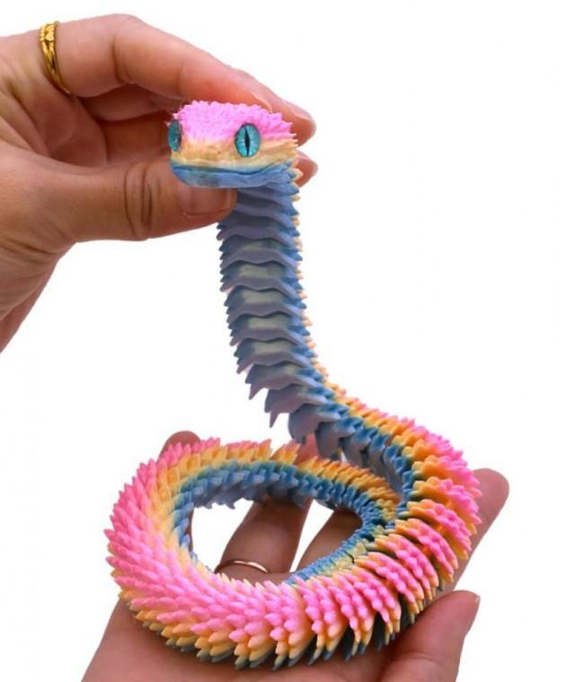 자광 3D 입체방울뱀 완구 움직이는 피젯 컬렉션 관절뱀 토이 모형 장난감