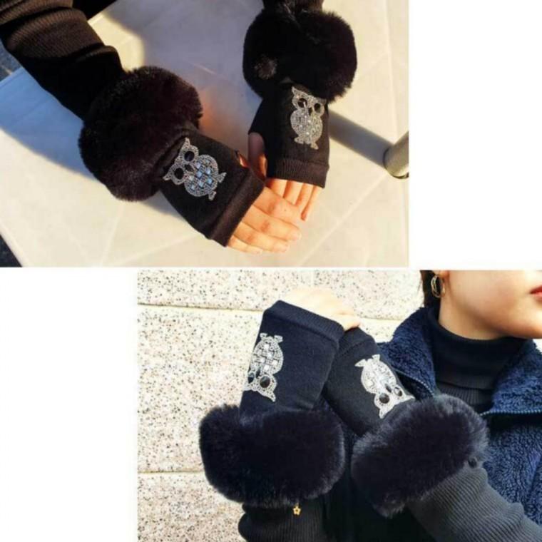 핸드워머 부엉이 반장갑 손난로 암워머 토시 반장갑 부엉이핸드워머