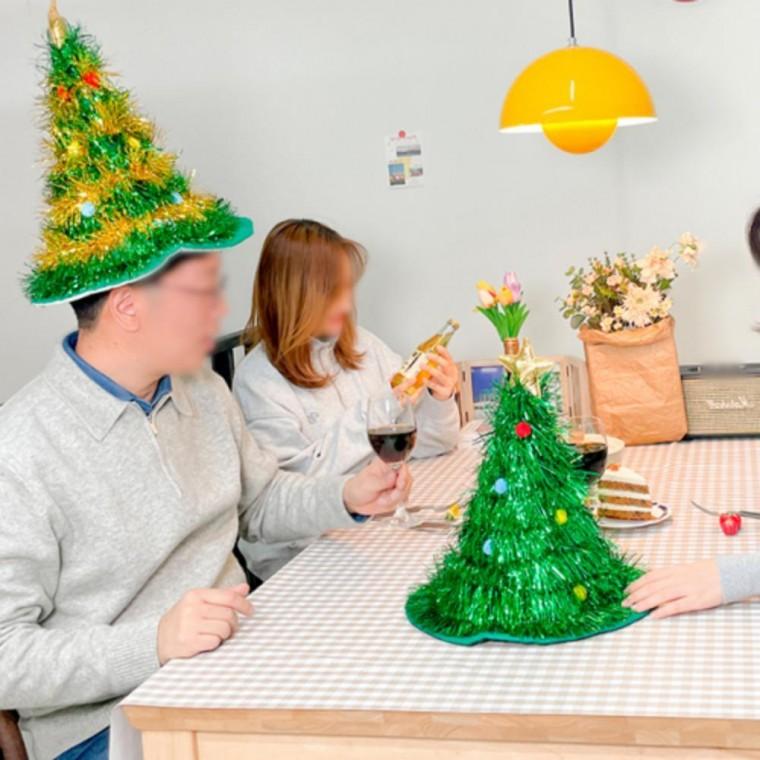 모자 트리 홈파티 소품 트리 연말 소품 크리스마스 아이템