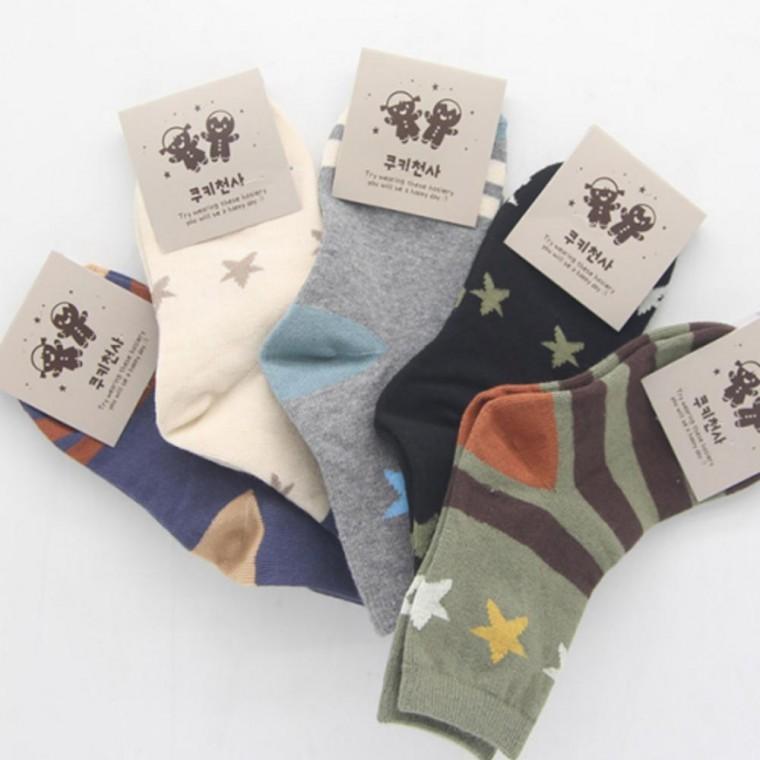 아동양말세트 양말선물 11-12세 중목양말 발목스타 학생양말 국산양말 5켤레 데일리양말 초등학생