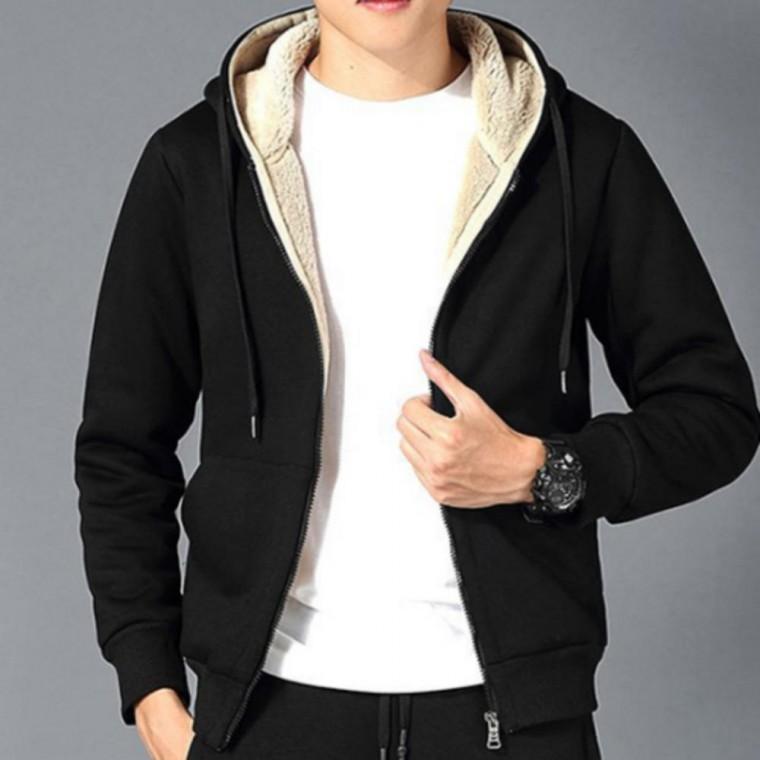 무지 후드집업 남여공용 양털 오버핏 패션 남여공용 집업 오버핏 양털