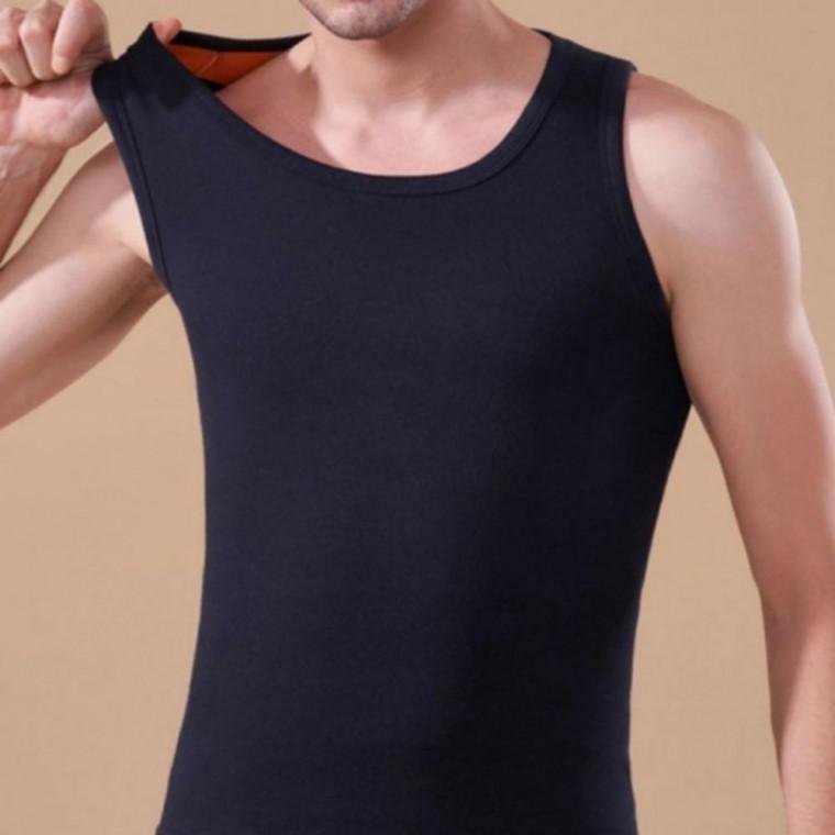 민소매 발열 남자 런닝 나시 부드러운 방한 히트 민소매 안감 기모 내복