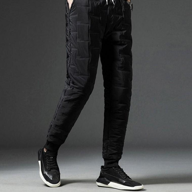 방한 방풍 패딩바지 겨울 고주파 누빔 압열 누빔바지 남성 겨울 팬츠 방풍