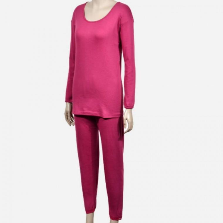 내복 9부 기모 Free 잠옷 보온 내의세트 여성 여성 상하의 겨울