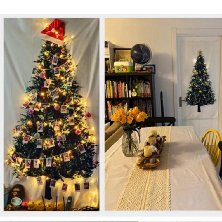 크리스마스 벽화현수막 파인트리 특대형150x200 웨딩소품