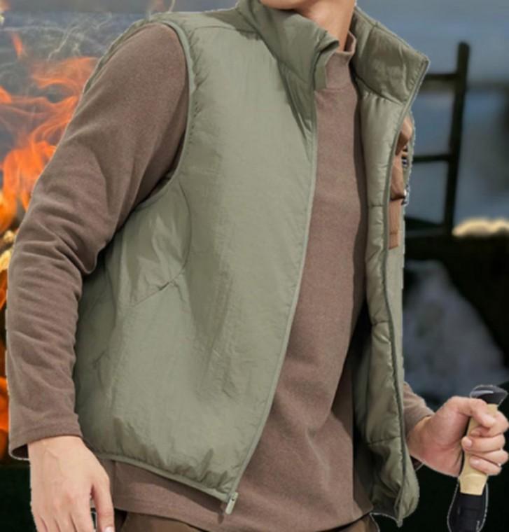 양모베스트 초경량 클라우드 양모 패딩 바람막이 윈드브레이커 숏패딩조끼