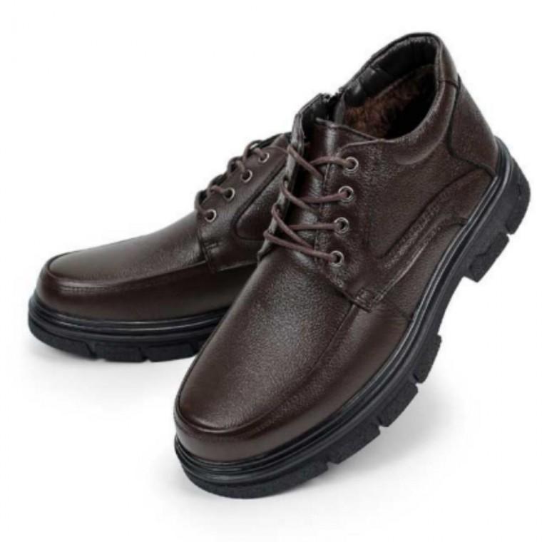 소가죽 내부 옆지퍼 로퍼 남성 구두 옆지퍼 인조퍼 신발 방한화 겨울