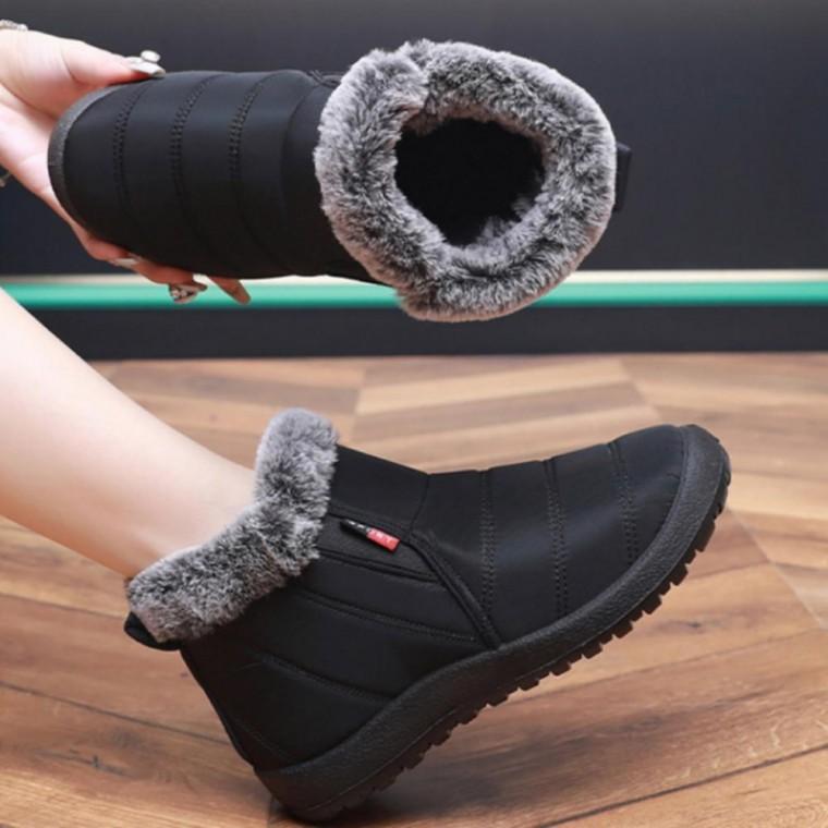 털신발 겨울 할머니 겨울 방한화 여성 앵클 부츠 따뜻한 슈즈 신발 방한화