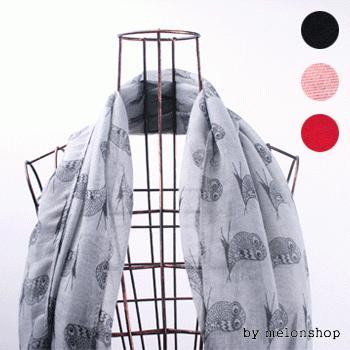 부엉이 스카프 /머플러/목도리 [WT037]